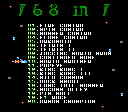 168 in 1 New Contra Function 16